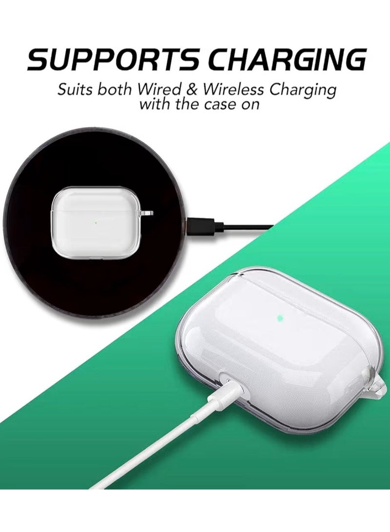 Case Clear Case for AirPods 4 (4th Generation) With KeyChain – Transparent Protective Cover for Charging Case, Shockproof Scratch-Resistant Slim Fit with Easy Access to Charging Port - Image 4